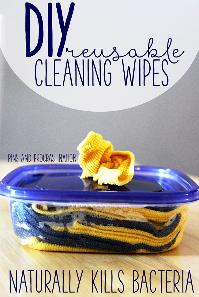 Everyone loves convenience. There's nothing more convenient than just reaching for a wipe and cleaning up a mess. But I always hate throwing them away- it feels so wasteful. So I came up with a solution: DIY reusable cleaning wipes! These wipes are totally green, effective, and washable! AND the green cleaning recipe that I use to make the wipes cleaning and disinfecting only costs 50 cents. If you love wet wipes but you hate being wasteful, these reusable cleaning wipes are just like homemade wet wipes. I use them every day now! 