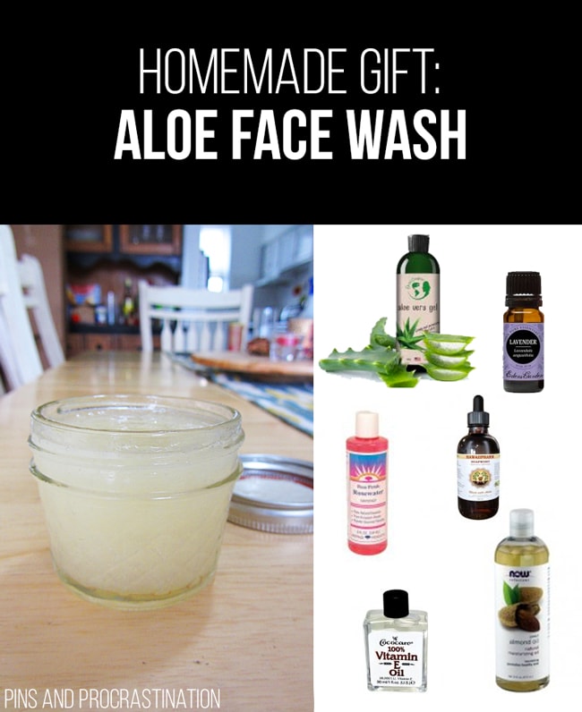 Picking out gifts can be so difficult. That's why I love homemade gifts- they're easy to customize and they feel so personal, and they save you money! So it's really a win-win. This list of homemade gift ideas is perfect! This homemade aloe vera face wash is a perfect gift.
