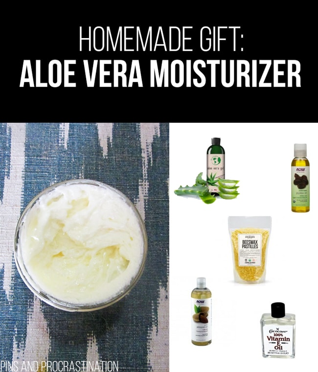 Picking out gifts can be so difficult. That's why I love homemade gifts- they're easy to customize and they feel so personal, and they save you money! So it's really a win-win. This list of homemade gift ideas is perfect! This homemade aloe vera moisturizer is a perfect gift.