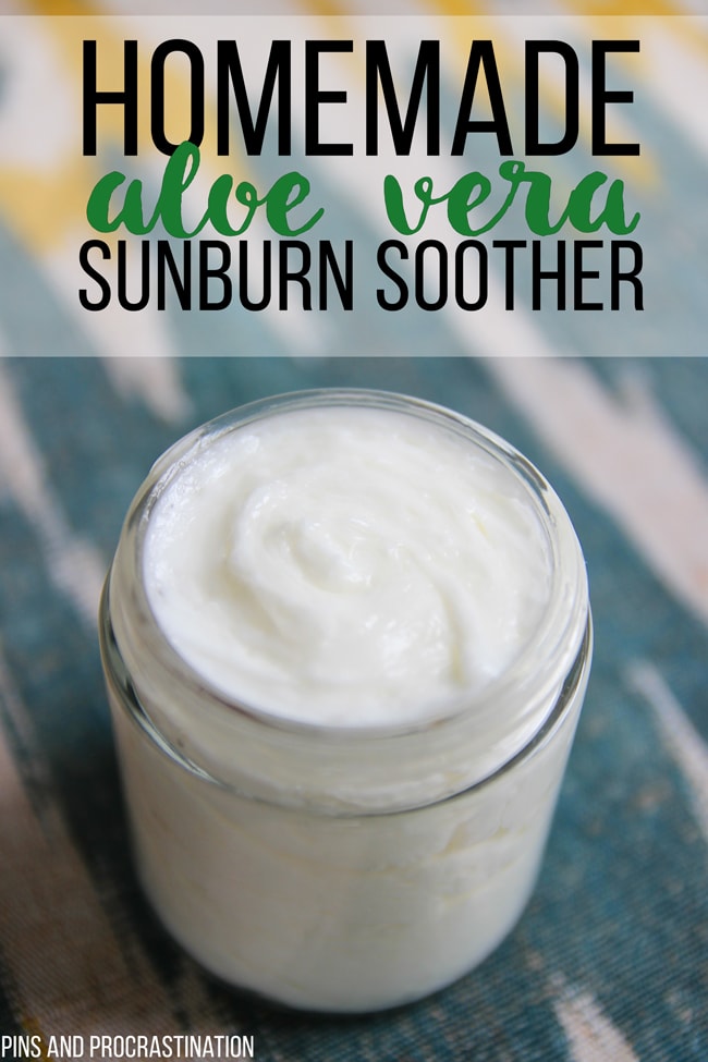 Aloe Vera Soother for Sunburn Relief - Pins and Procrastination