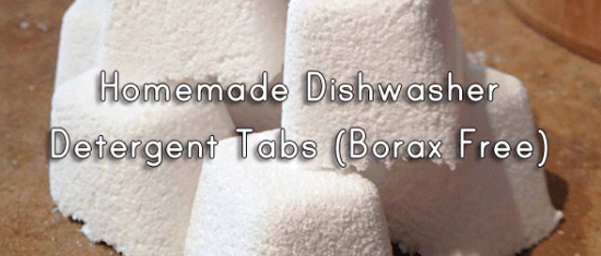 Homemade Dishwasher Detergent Tabs (Borax Free!)