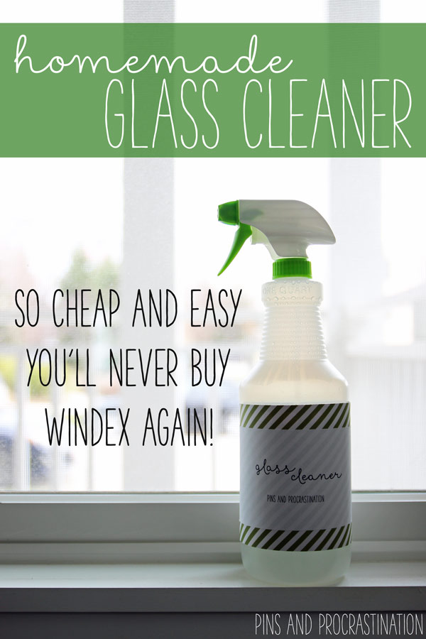 There's nothing I love more than a clean, clear, window. Natural light really transforms a space. But dirty, smudgy windows and glass can really make a room look sloppy! Even if you do clean them regularly, it's hard to find a good smudge-free glass cleaner. Well, I've found it, and it's green, easy, and costs less than $2 to make.