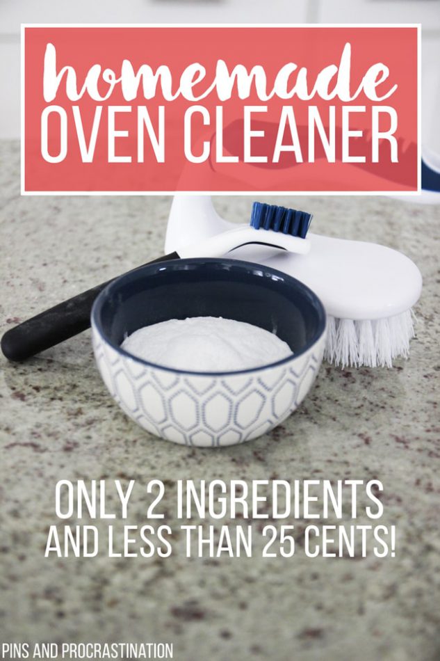 My oven gets so dirty and I am terrible at cleaning it, which is why I love this easy green cleaning solution. With only 2 ingredients it is such a simple and easy homemade oven cleaner! Plus, you can't beat a price of 25 cents. My oven is sparkly and clean now!