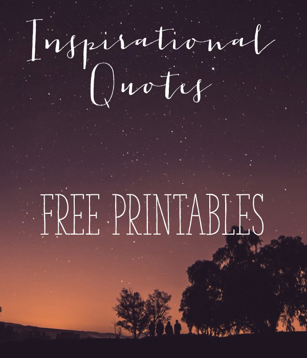 Looking for some free printables? These adorable and fun inspirational quotes make for great free printable material. If you need a little inspiration in your day, print out a few of these FREE inspirational quote designs. 