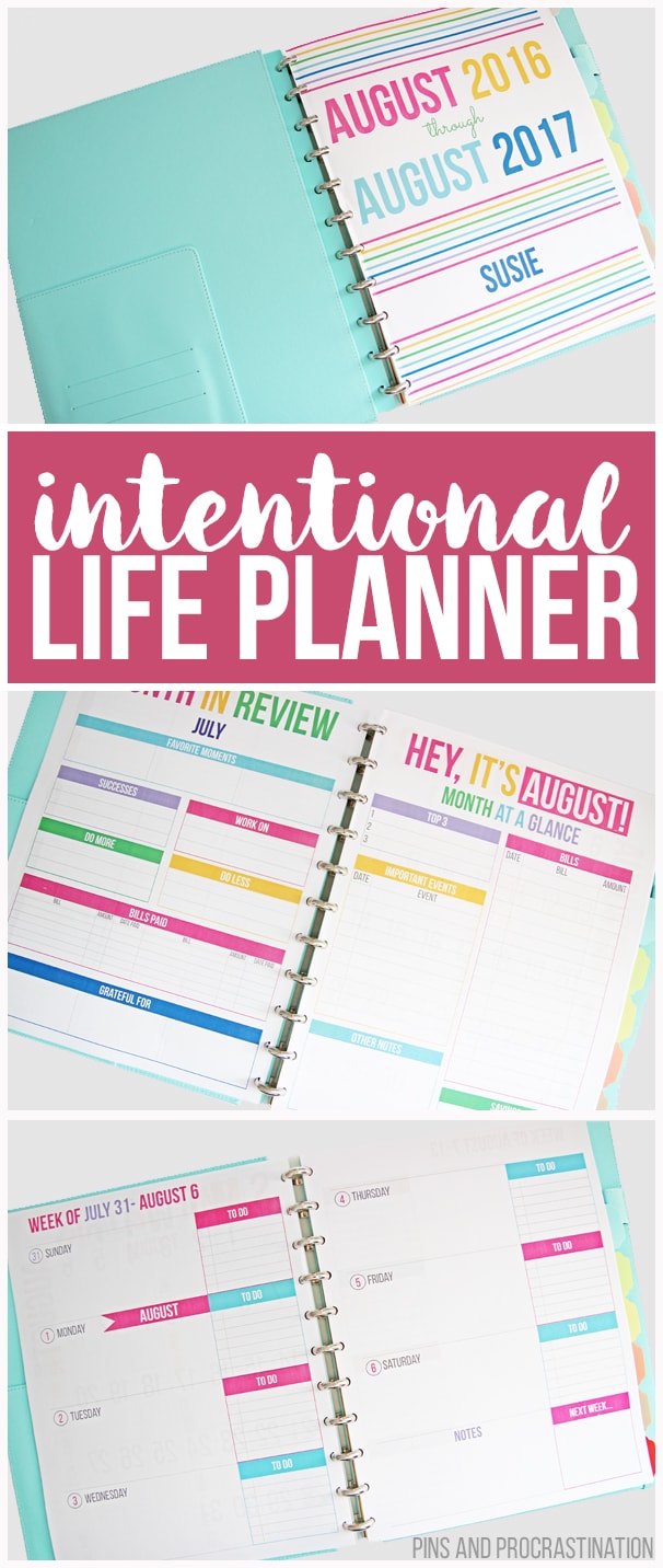 Life gets so busy and it's easy to get lost in the shuffle and forget about what makes you happy. This intentional life planner will enable and inspire you to live a more intentional life. It gives you the resources to not only stay organized, but also purposeful and driven. If you’re ready to live a more purposeful and intentional life, this planner is for you. It has resources for goal setting, reflection, staying on top of your bills, and more. It has helped me so much! 