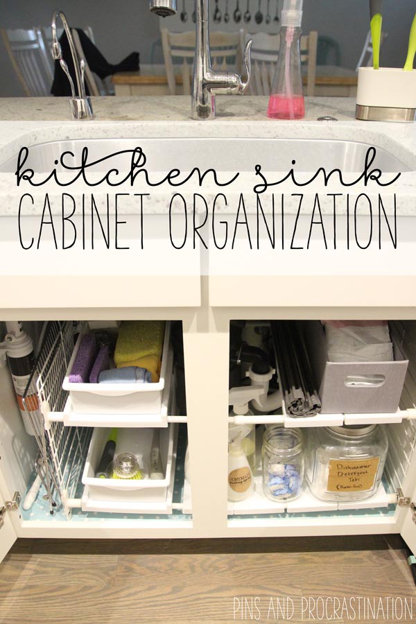 Under the Sink Kitchen Cabinet Organization Ideas