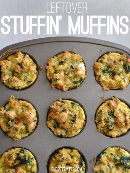 leftover stuffin muffins budget bytes