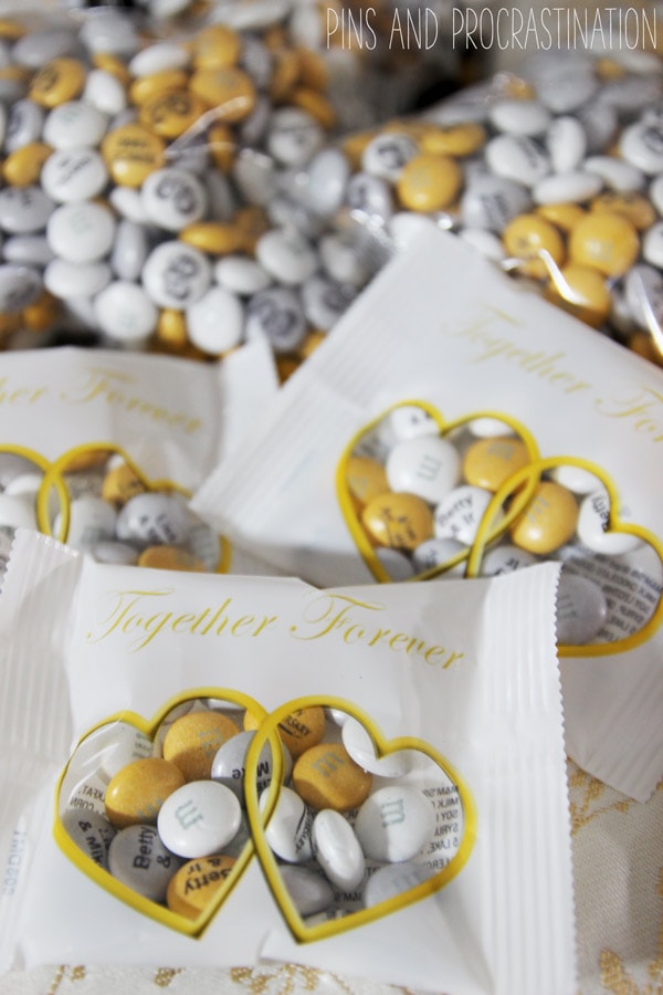If you're celebrating an important anniversary this year- you'll want to check out these inspirational photos for anniversary party decoration. This gold and silver anniversary celebration has one special decoration- read to find out what!