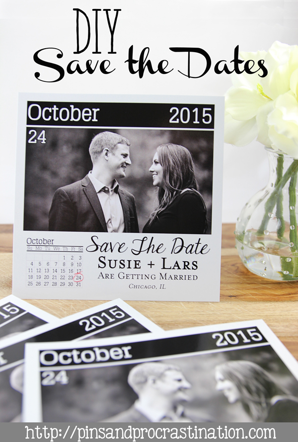 Buying pre-designed save the dates may save time, but they are so expensive. I wanted something unique and less expensive- so I designed our save the dates myself! And I included a free template so you could use our adorable calendar design.