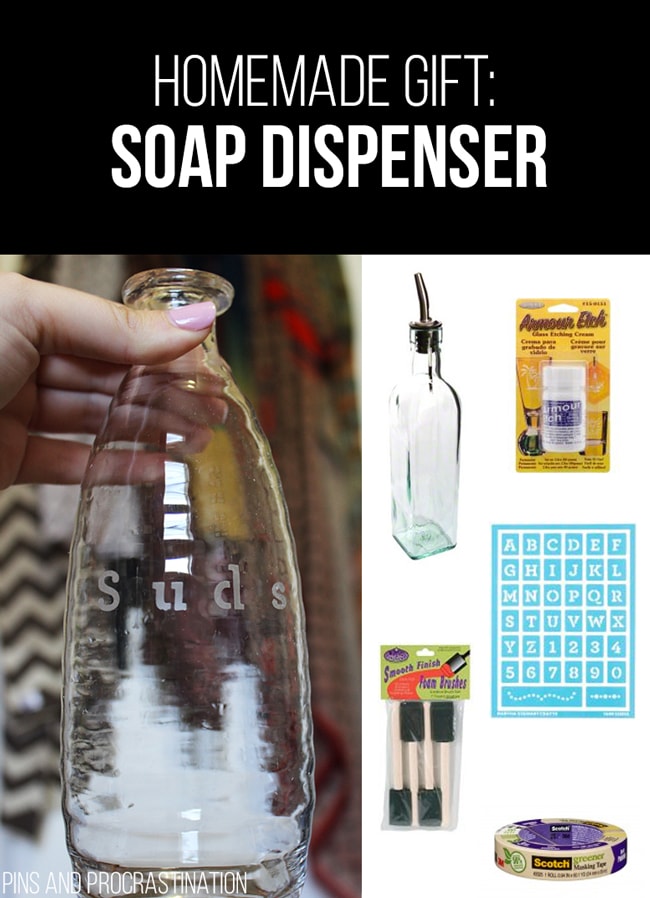Picking out gifts can be so difficult. That's why I love homemade gifts- they're easy to customize and they feel so personal, and they save you money! So it's really a win-win. This list of homemade gift ideas is perfect! This homemade soap dispenser is a perfect gift.