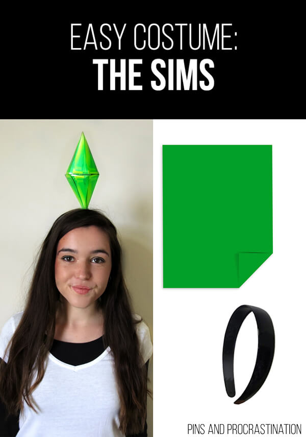 Easy Last Minute DIY Halloween Costume: The Sims