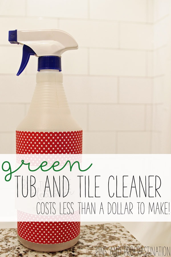 Homemade tub and tile cleaner - Pins