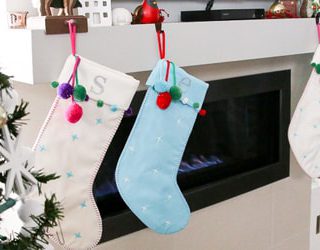 If you're looking for a fun easy way to make DIY personalized stockings, this tutorial is perfect! It's super adaptable, so you can really express your personal style. You can use any font or design you want to personalize your stockings, that way you can know exactly who each Christmas stocking belongs to. And if you have a lot of ideas, you can create them all. I absolutely love the results, and can't get enough of our super cute stockings! This is a really great Cricut project that will last you for years to come.