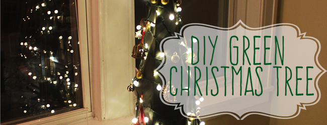 DIY Green Christmas Tree: Upcycled, eco-friendly, and only $10! If you're looking for a sustainable christmas tree, you should check this one out. Alternative christmas trees can be hard to find, but this one is so easy to make and so inexpensive!